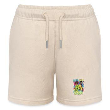 années 90 des années 90 musique coloré fête carnaval costume - Short de jogging enfant bio Stanley/Stella - écru doux - Devant
