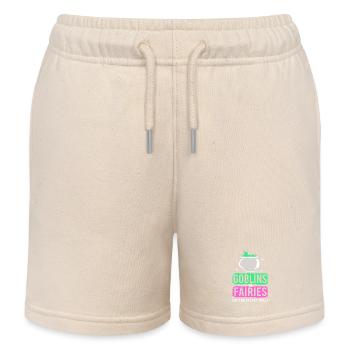 Halloween Gender Reveal - Kids Organic Sweat Shorts by Stanley/Stella - soft Ecru - Front