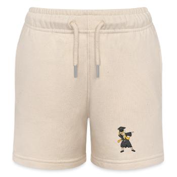 Dabbing White Girl Graduation Class 2026 Grad Gift - Kids Organic Sweat Shorts by Stanley/Stella - soft Ecru - Front