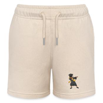 Afro Dabbing Mädchen Abschlussklasse 2026 - Kinder Organic Joggingshorts Mini Bolter von Stanley/Stella - Natur - Vorne