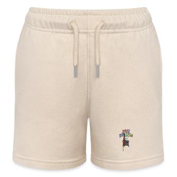 Best Friends Eraser Pencil - Kids Organic Sweat Shorts by Stanley/Stella - soft Ecru - Front