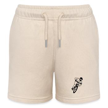 biker - Kids Organic Sweat Shorts by Stanley/Stella - soft Ecru - Front