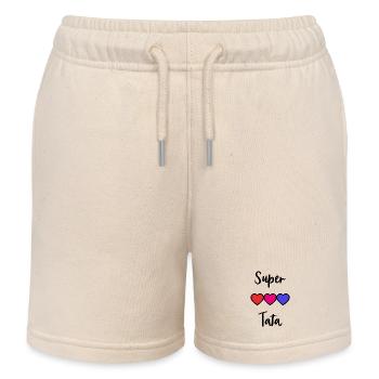 TATA. TANTE. PATIN. MAMA. WERDENDE MUTTER. RELATIV - Kinder Organic Joggingshorts Mini Bolter von Stanley/Stella - Natur - Vorne