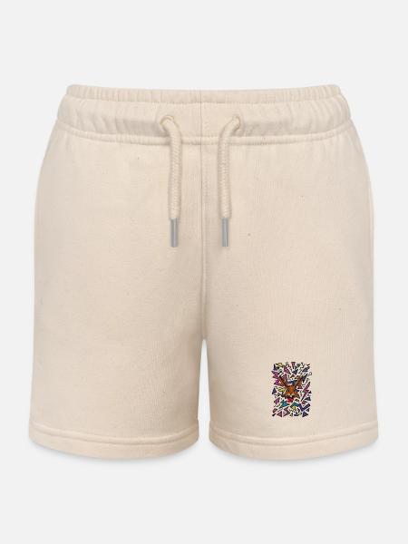 Raurackl 90s - Kinder Organic Joggingshorts Mini Bolter von Stanley/Stella - Natur