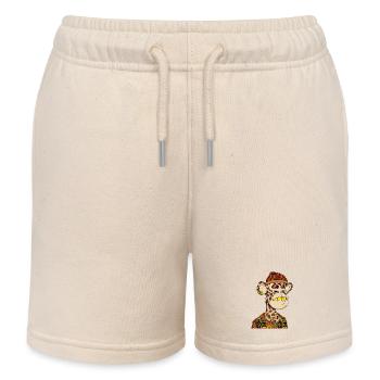 Ape in a colorful streetwear look - Kids Organic Sweat Shorts by Stanley/Stella - soft Ecru - Front