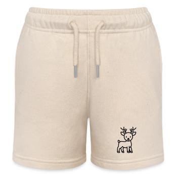 cerf - Short de jogging enfant bio Stanley/Stella - écru doux - Devant