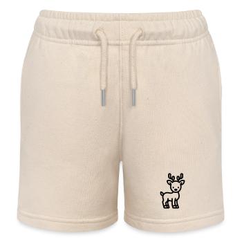 cerf - Short de jogging enfant bio Stanley/Stella - écru doux - Devant