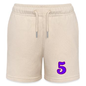 5. JUBILÄUM. 5 JAHRE. 5. JUBILÄUM. - Kinder Organic Joggingshorts Mini Bolter von Stanley/Stella - Natur - Vorne
