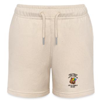 Cool Capybara Regenbogen-Sonnenbrille – Chill-Meme - Kinder Organic Joggingshorts Mini Bolter von Stanley/Stella - Natur - Vorne