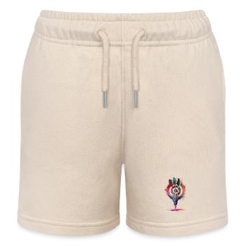 Jeux de fléchettes #darts #sport - Short de jogging enfant bio Stanley/Stella - écru doux - Devant