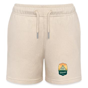 Helsinkier Kathedrale Vintage-Reiseabzeichen - Kinder Organic Joggingshorts Mini Bolter von Stanley/Stella - Natur - Vorne