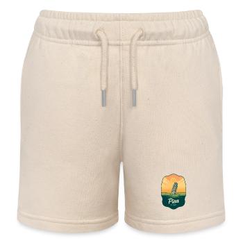 Insigne vintage Sunset de la Tour de Pise - Short de jogging enfant bio Stanley/Stella - écru doux - Devant