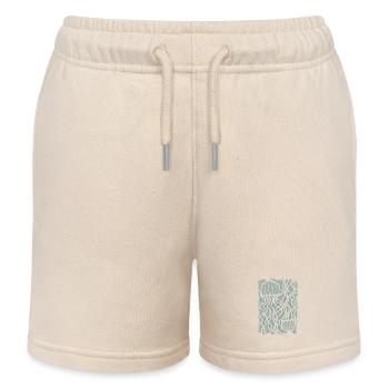 Jellyfish Ocean Hand Drawn - Kids Organic Sweat Shorts by Stanley/Stella - soft Ecru - Front