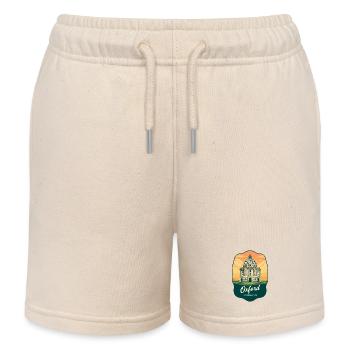 Oxford Radcliffe Kamera Vintage-Abzeichen - Kinder Organic Joggingshorts Mini Bolter von Stanley/Stella - Natur - Vorne