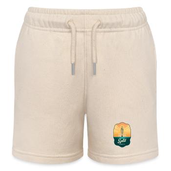 Geteiltes Diokletians Palac Vintage-Reiseabzeichen - Kinder Organic Joggingshorts Mini Bolter von Stanley/Stella - Natur - Vorne