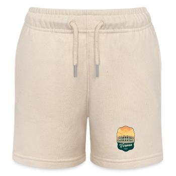 Verona Roman Arena Vintage Reiseabzeichen - Kinder Organic Joggingshorts Mini Bolter von Stanley/Stella - Natur - Vorne