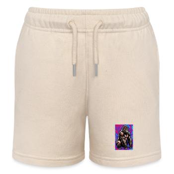 Gorilla - Kinder Organic Joggingshorts Mini Bolter von Stanley/Stella - Natur - Vorne