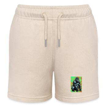 gorille - Short de jogging enfant bio Stanley/Stella - écru doux - Devant