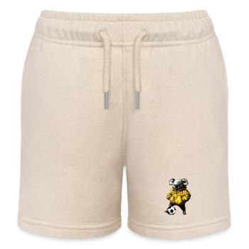 Fussball Koala - Kinder Organic Joggingshorts Mini Bolter von Stanley/Stella - Natur - Vorne