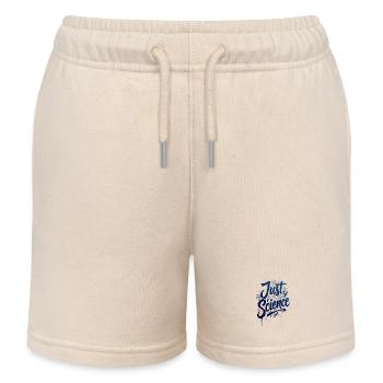Juste Science Blue Splash - Short de jogging enfant bio Stanley/Stella - écru doux - Devant