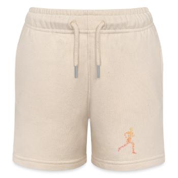Geschenkidee für einen Running mit Running - Kinder Organic Joggingshorts Mini Bolter von Stanley/Stella - Natur - Vorne