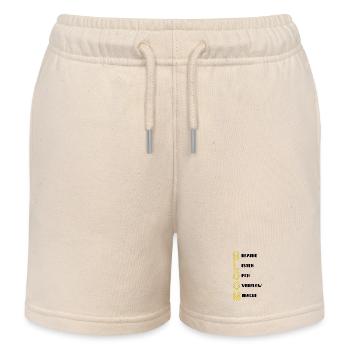 BLOOM Vertical Pattern Colors - Kids Organic Sweat Shorts by Stanley/Stella - soft Ecru - Front