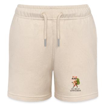 Das Leben Ist Wanderbar Lustiges Wander Motiv - Kinder Organic Joggingshorts Mini Bolter von Stanley/Stella - Natur - Vorne