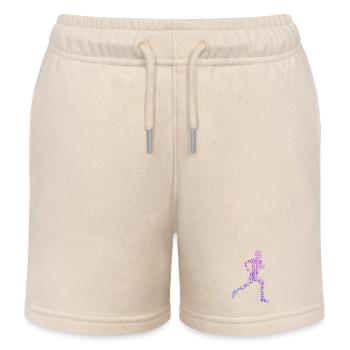 Idée cadeau pour une course à pied - Short de jogging enfant bio Stanley/Stella - écru doux - Devant