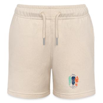 Blue Waves und Atlantiksurfen - Kinder Organic Joggingshorts Mini Bolter von Stanley/Stella - Natur - Vorne