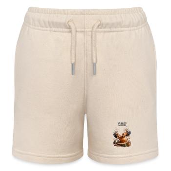 Mains du potier Argile en Fusion - Short de jogging enfant bio Stanley/Stella - écru doux - Devant