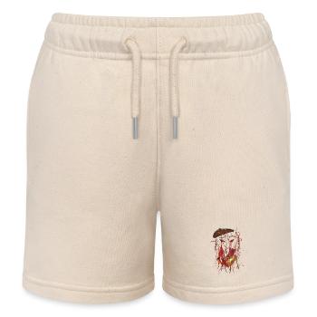 Abstraktes Künstler Gesicht Expressionismus - Kinder Organic Joggingshorts Mini Bolter von Stanley/Stella - Natur - Vorne