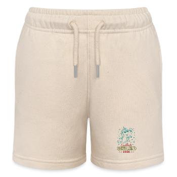 Endlich Schulkind 2026 Unicorn Feier - Kinder Organic Joggingshorts Mini Bolter von Stanley/Stella - Natur - Vorne