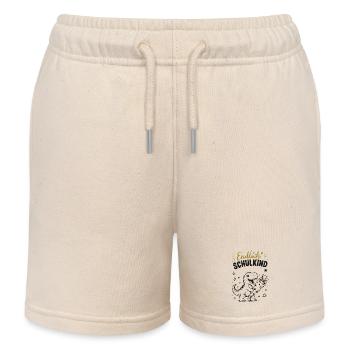 Endlich Schulkind - Kinder Organic Joggingshorts Mini Bolter von Stanley/Stella - Natur - Vorne