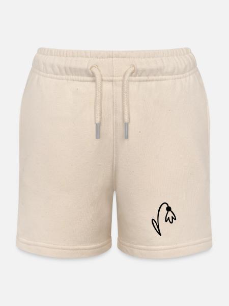 Blume - Kinder Organic Joggingshorts Mini Bolter von Stanley/Stella - Natur