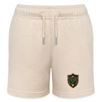 Tennis Coat of Arms - Kids Organic Sweat Shorts by Stanley/Stella - soft Ecru - Front