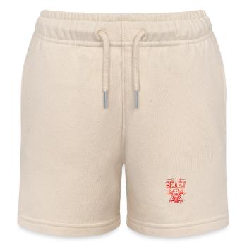 gym bête fitness - Short de jogging enfant bio Stanley/Stella - écru doux - Devant