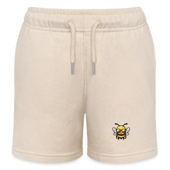 Abeille Cool BD - Short de jogging enfant bio Stanley/Stella - écru doux - Devant