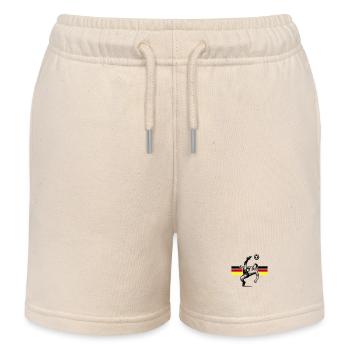 Soccer overhead kick Germany - Kids Organic Sweat Shorts by Stanley/Stella - soft Ecru - Front