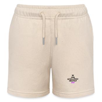 Hen Party 2024 Hen - Kids Organic Sweat Shorts by Stanley/Stella - soft Ecru - Front