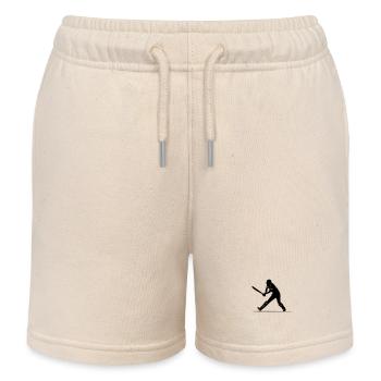 Cricket Sport Silhouette - Short de jogging enfant bio Stanley/Stella - écru doux - Devant