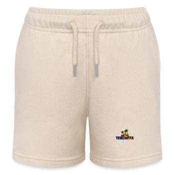 Tenerife 2025 Palm Trees Multicoloured - Kids Organic Sweat Shorts by Stanley/Stella - soft Ecru - Front