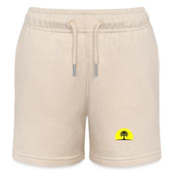 Île Sun Palm - Short de jogging enfant bio Stanley/Stella - écru doux - Devant