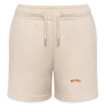 Mallorca Schriftzug - Kinder Organic Joggingshorts Mini Bolter von Stanley/Stella - Natur - Vorne
