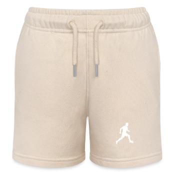 Fussballer Symbol Fussball Spieler Mann - Kinder Organic Joggingshorts Mini Bolter von Stanley/Stella - Natur - Vorne