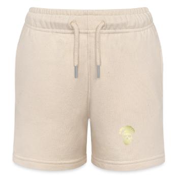 Koch Skull Chef Gold - Kids Organic Sweat Shorts by Stanley/Stella - soft Ecru - Front