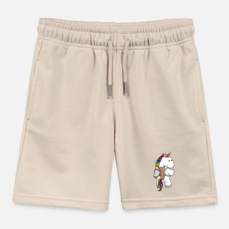 Comic Einhorn mit Rucksack Kinder Organic Joggingshorts Mini Bolter von Stanley/Stella