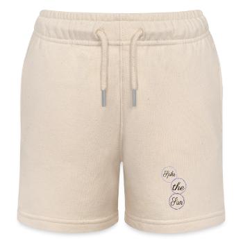 Beach Volleyball Sunlight Gift Ball Game Statement - Kids Organic Sweat Shorts by Stanley/Stella - soft Ecru - Front