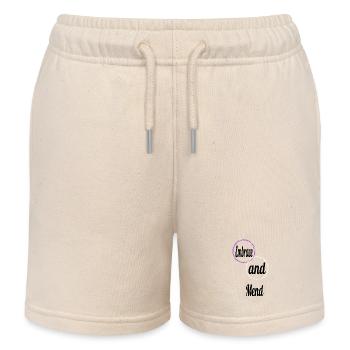 healing happy healing quotes quote offering help - Kids Organic Sweat Shorts by Stanley/Stella - soft Ecru - Front