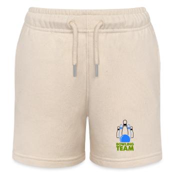 Bowling Team1 - Kids Organic Sweat Shorts by Stanley/Stella - soft Ecru - Front