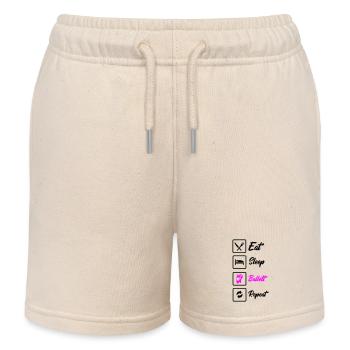 eat sleep ballett repeat - Kinder Organic Joggingshorts Mini Bolter von Stanley/Stella - Natur - Vorne